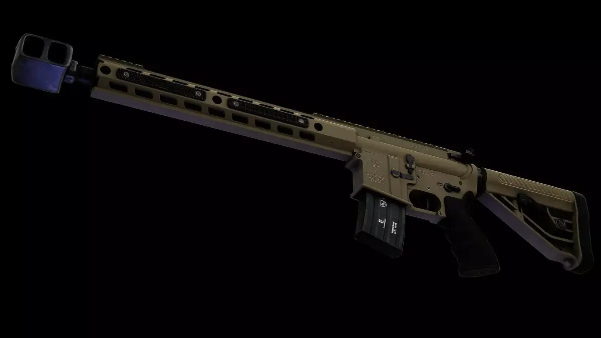 Beowulf 50 Cal Low-poly 3D model