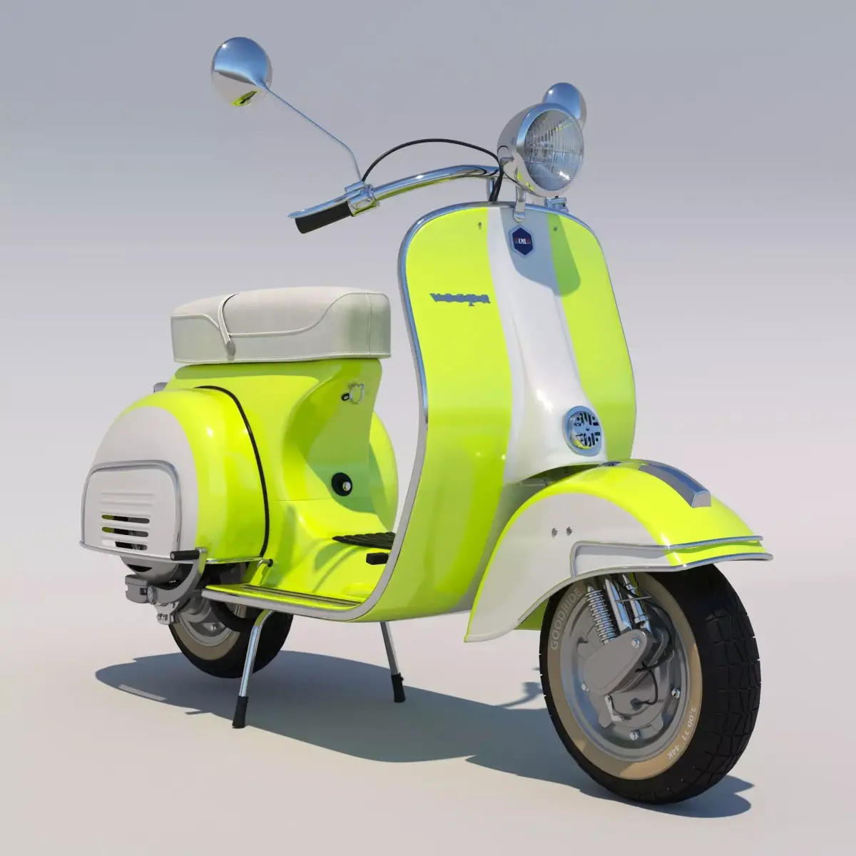 Retro Vespa scooter 3D model