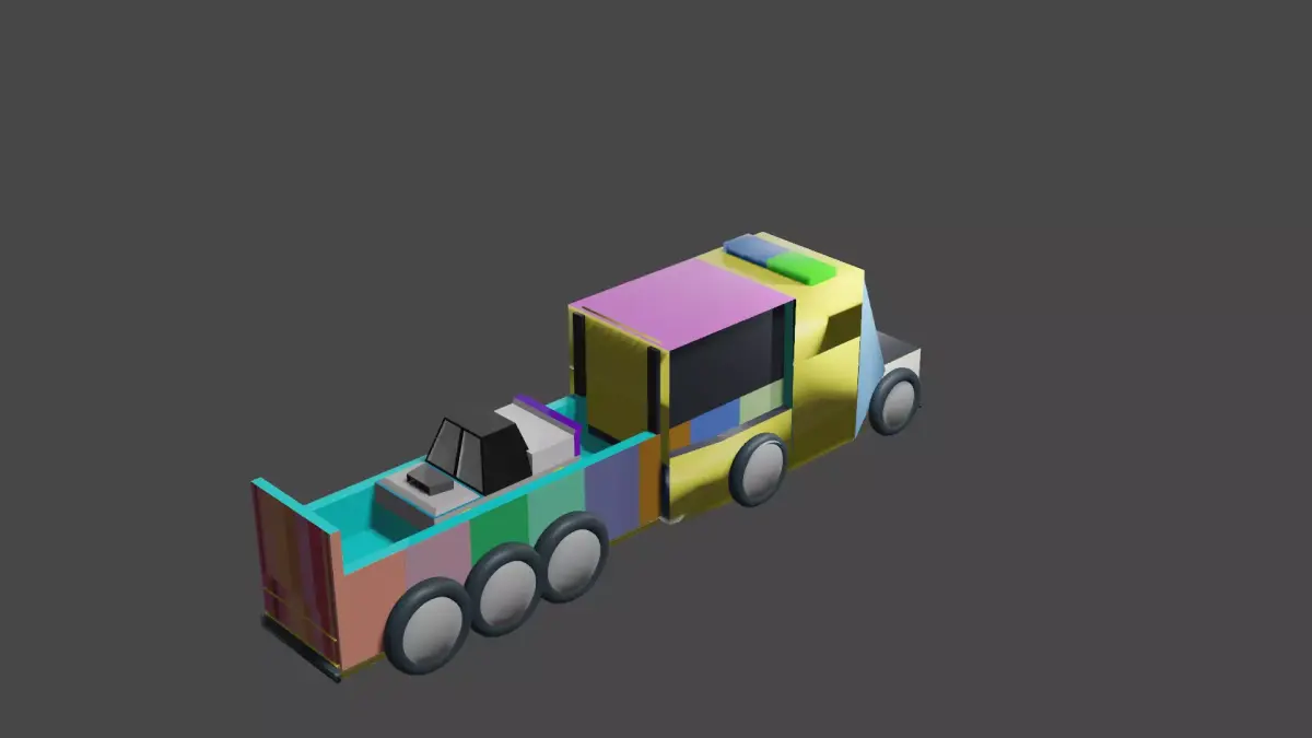 truck dry  fight 3 3D model