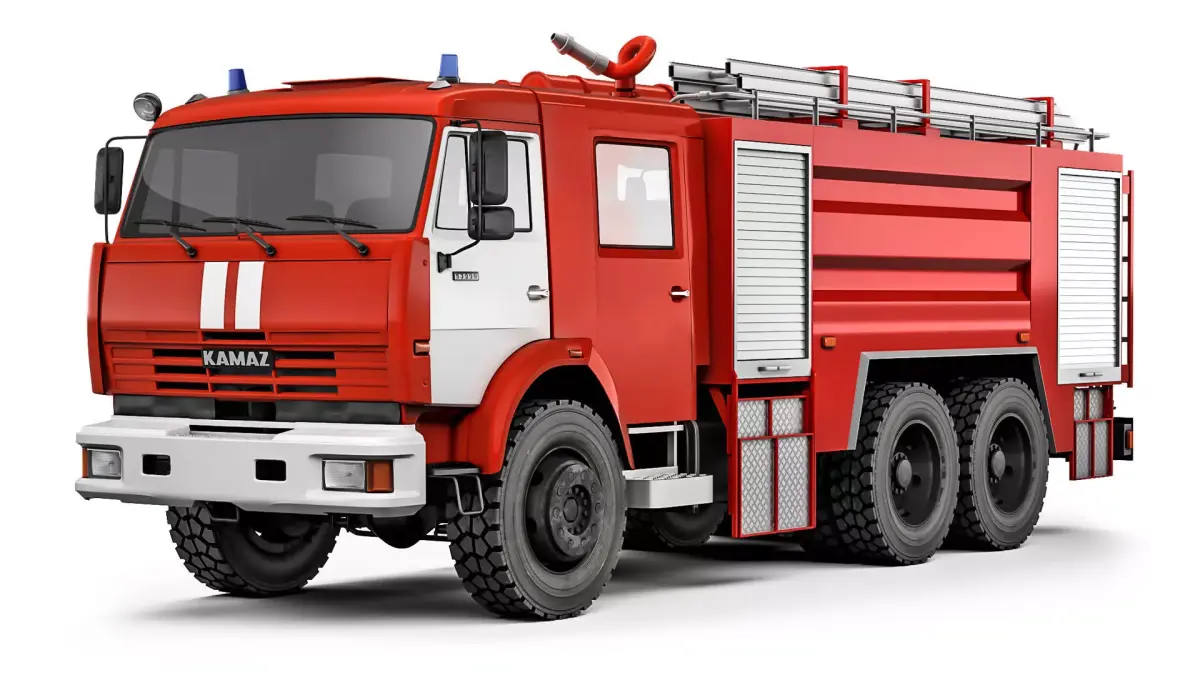 Kamaz 53229 AC-60 firetruck 2016 3D model