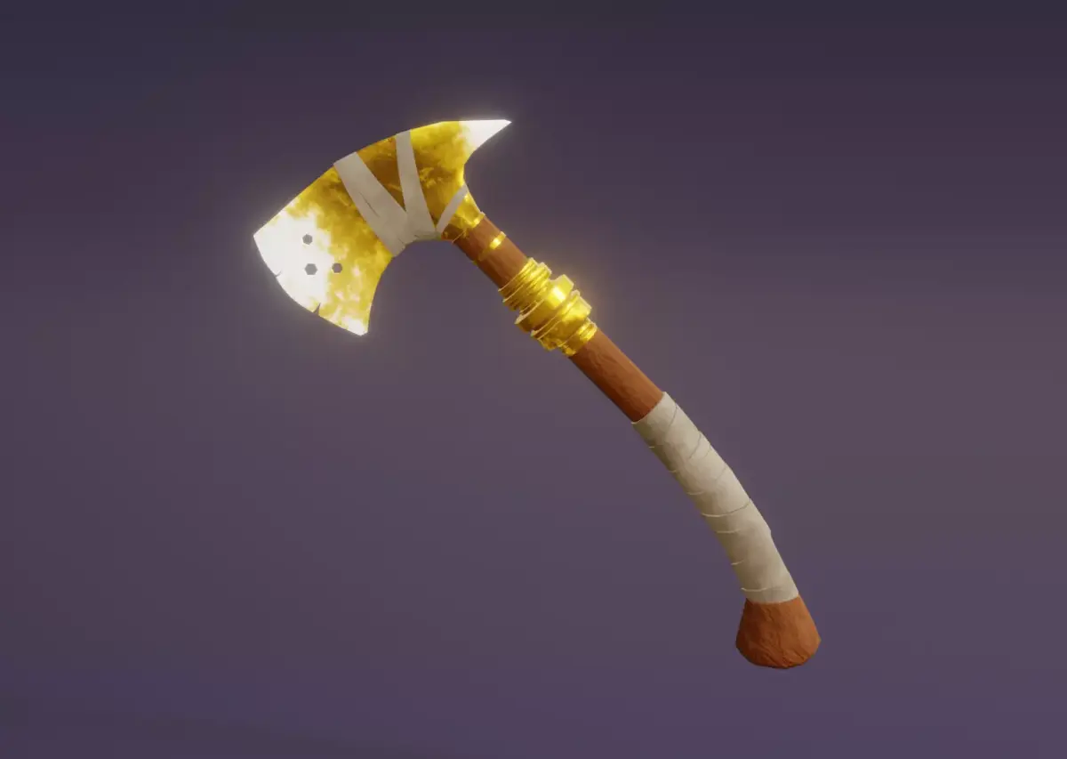 Light Axe - Holy Axe - Model 01 Low-poly 3D model