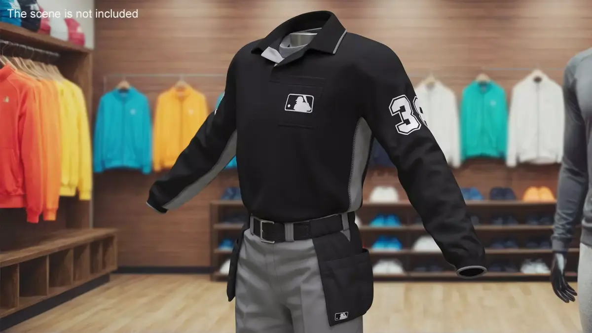 Baseball Umpire Uniform 3D model