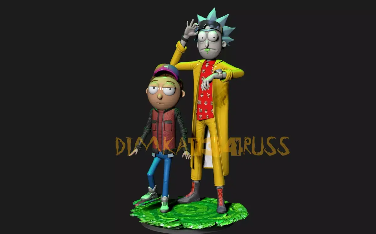 Rick and Morty stl 3D print model