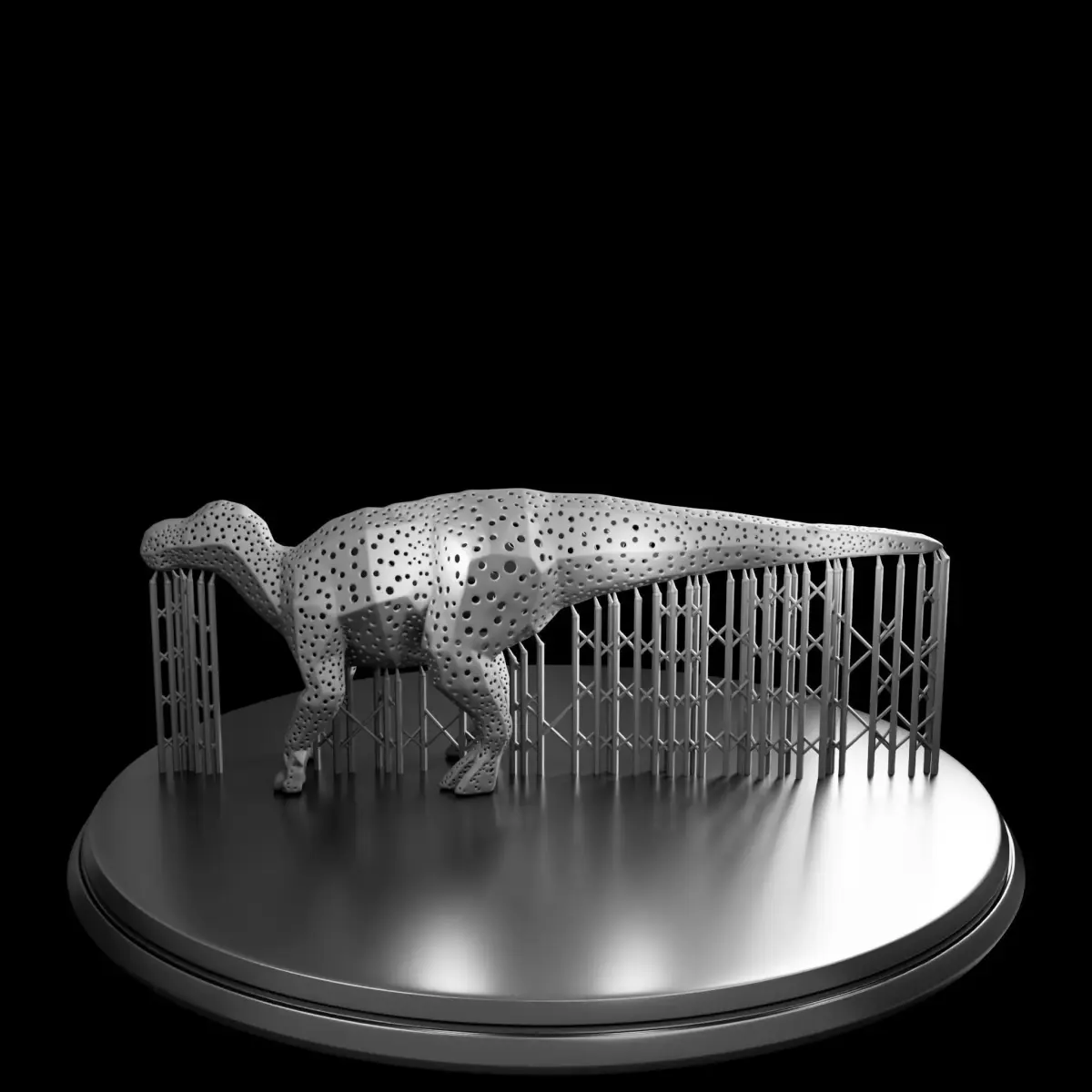 Prehistoric Dinosaur Print Ready and High Poly STL Bundle 3D print model