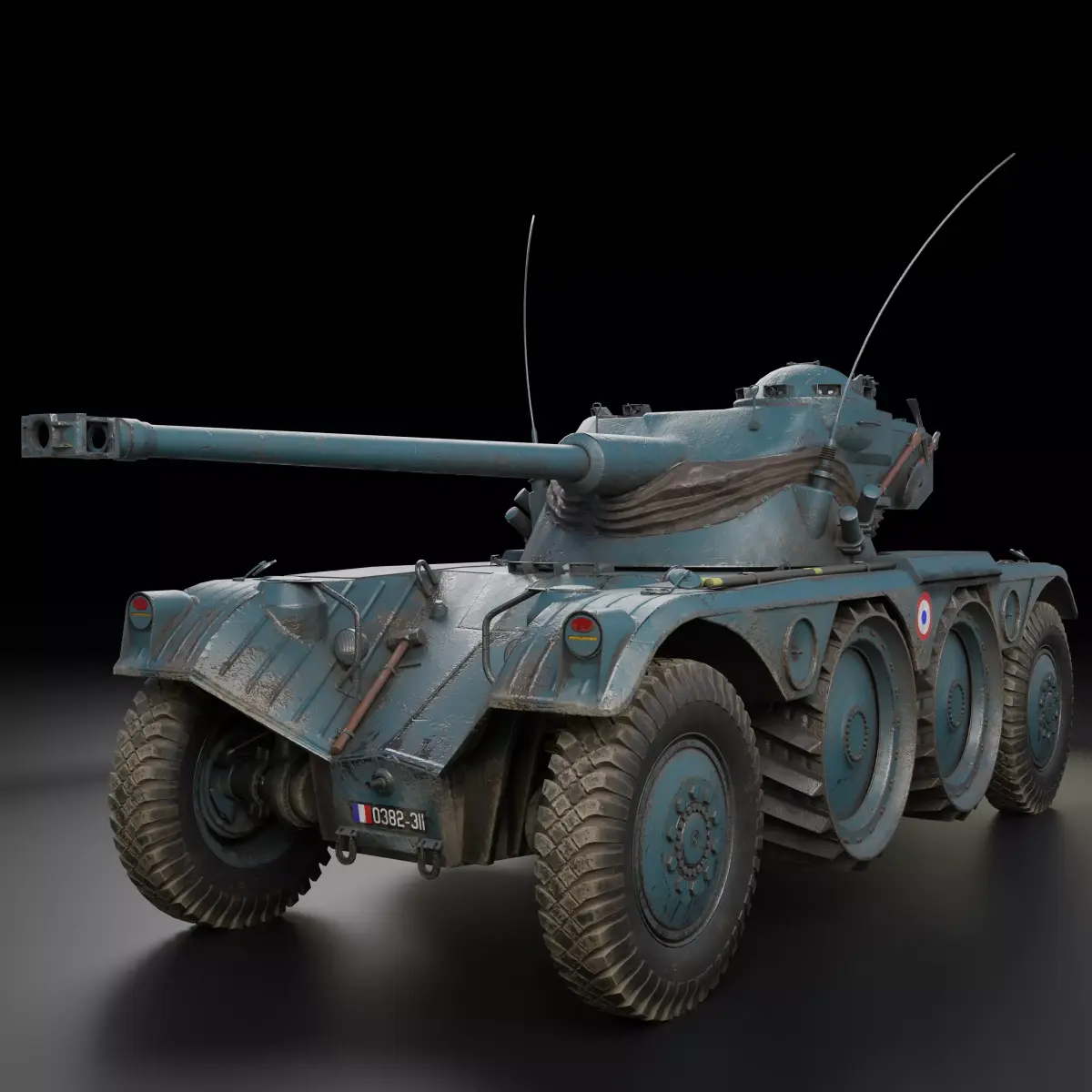 Panhard EBR 75 PBR Model 3D model