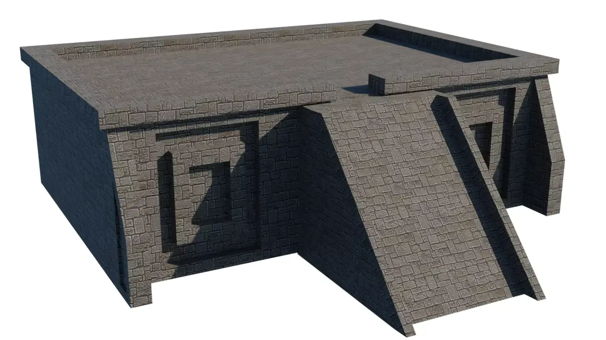 Mayan Temple Low-poly 3D model get