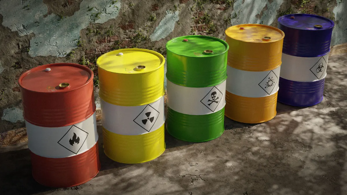 Industrial Metallic Barrel Pack - Game-Ready 3D Asset Low-poly 3D model
