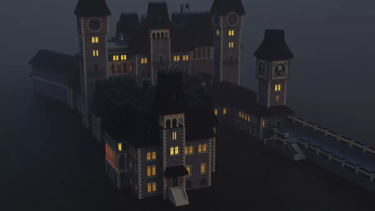 Wednesday Nevermore Academy 3D model