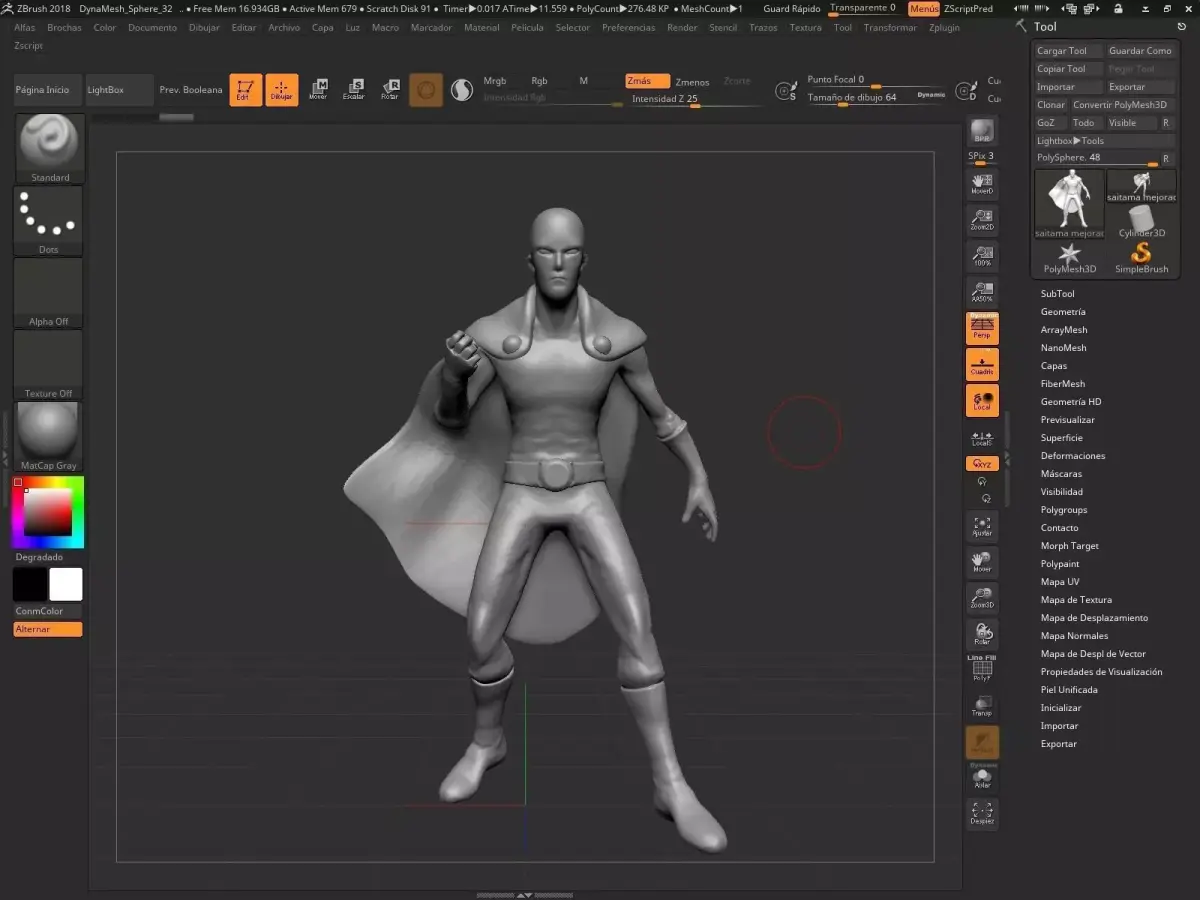 FIGURA SAITAMA ONE PUNCH 3D model