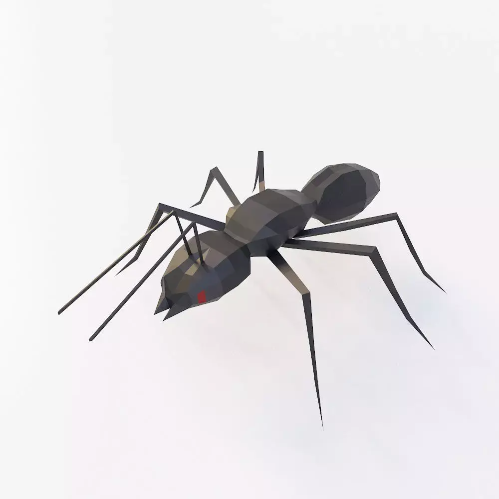 Ant low poly 3d model Low-poly 3D model