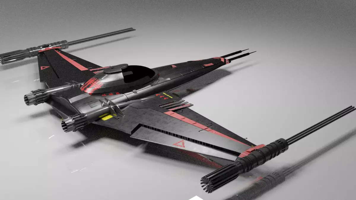 Space Fighter Jet  3D model