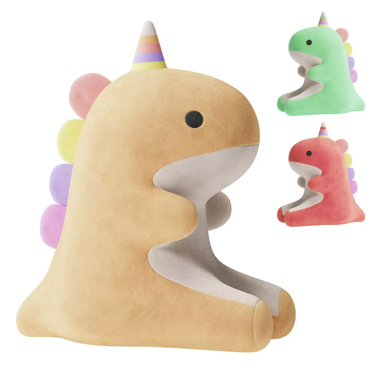 Lovely Candy Dinosaur Plush Toy 3D model