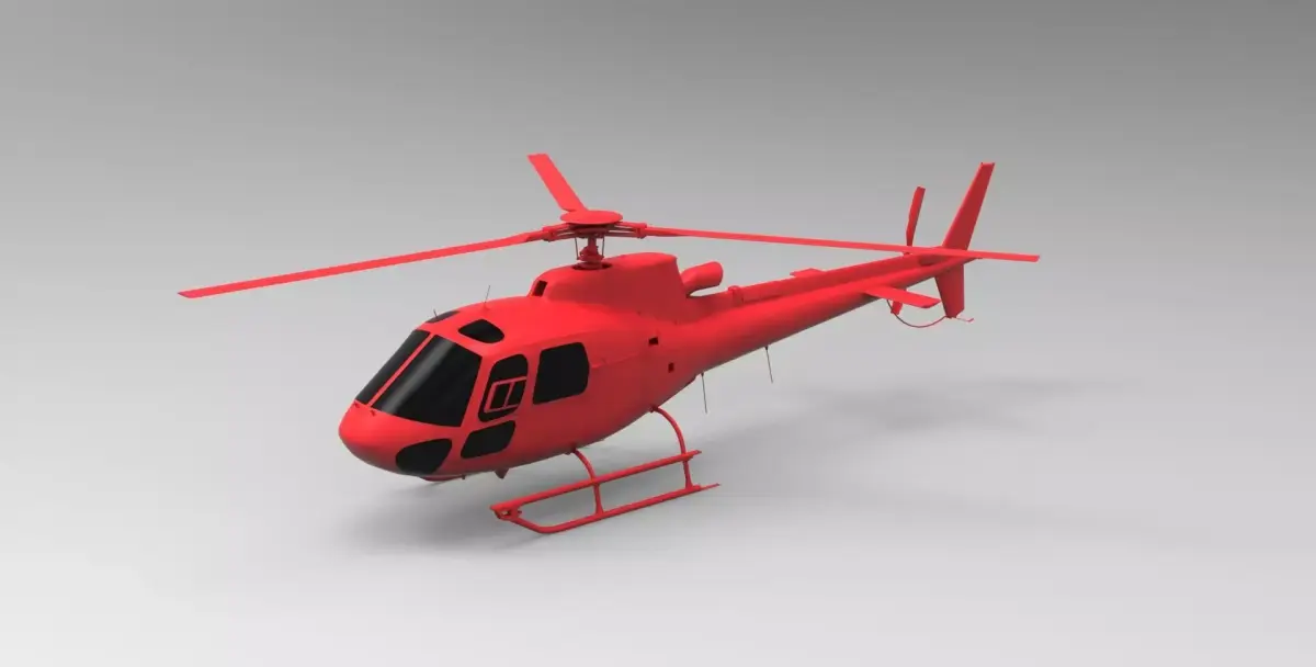 pbr eurocopter 3D model