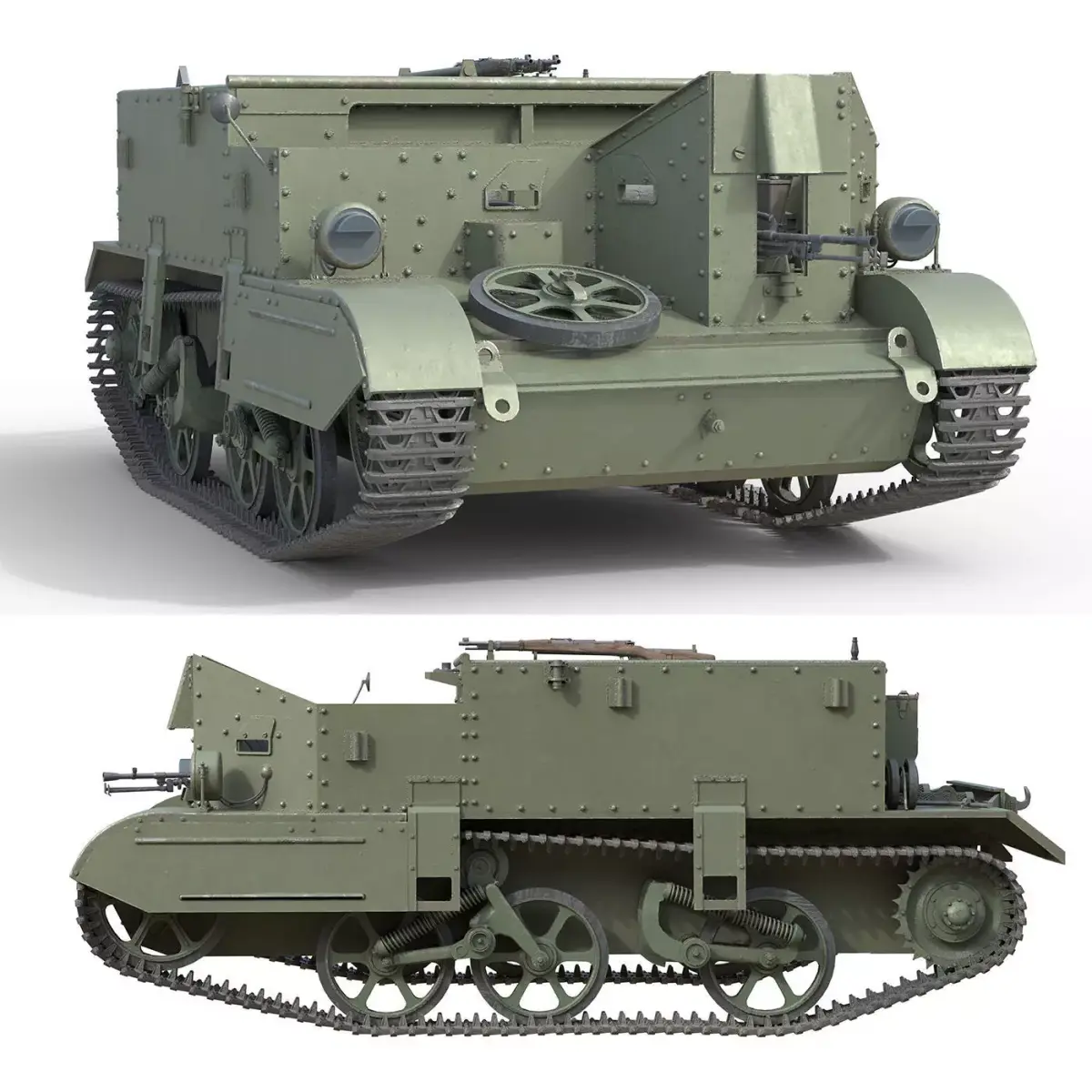 Bren Gun Carrier   Low-poly 3D model