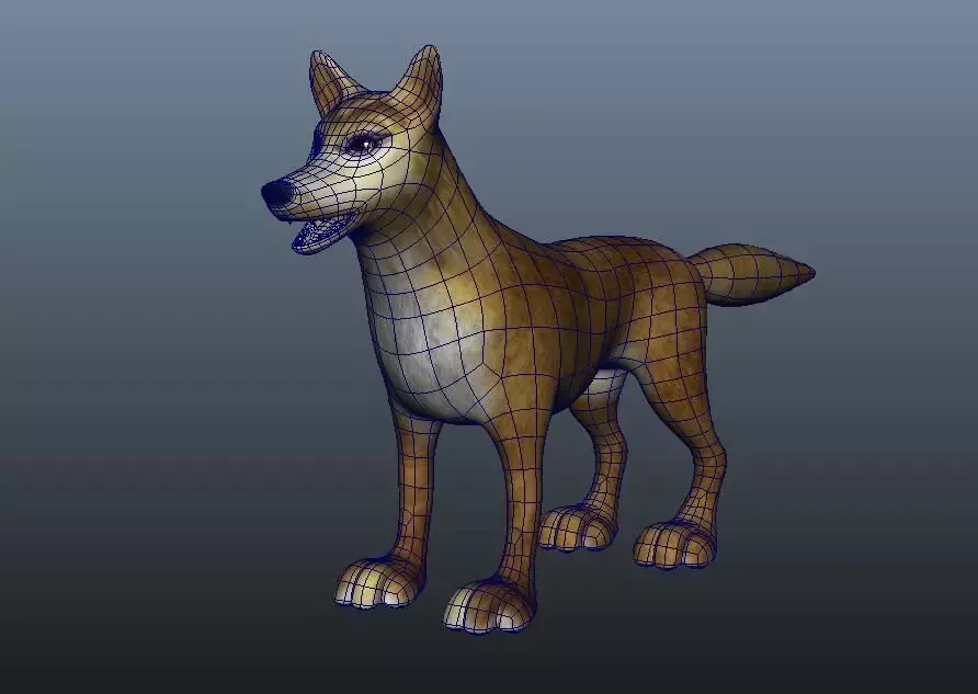 Cartoon Fox animal suitable for Ar VR Mammal 3D model