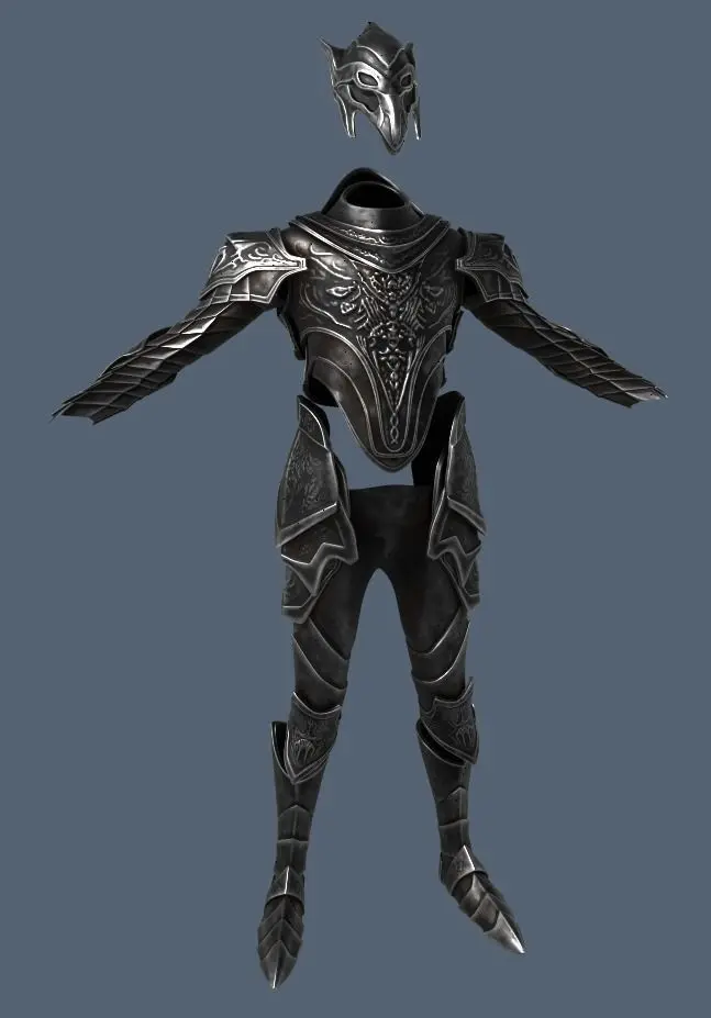 Armor of Artorias Free low-poly 3D model