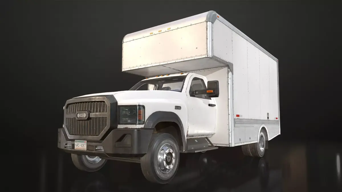 Medium Duty VX400 - Moving Truck Low-poly 3D model