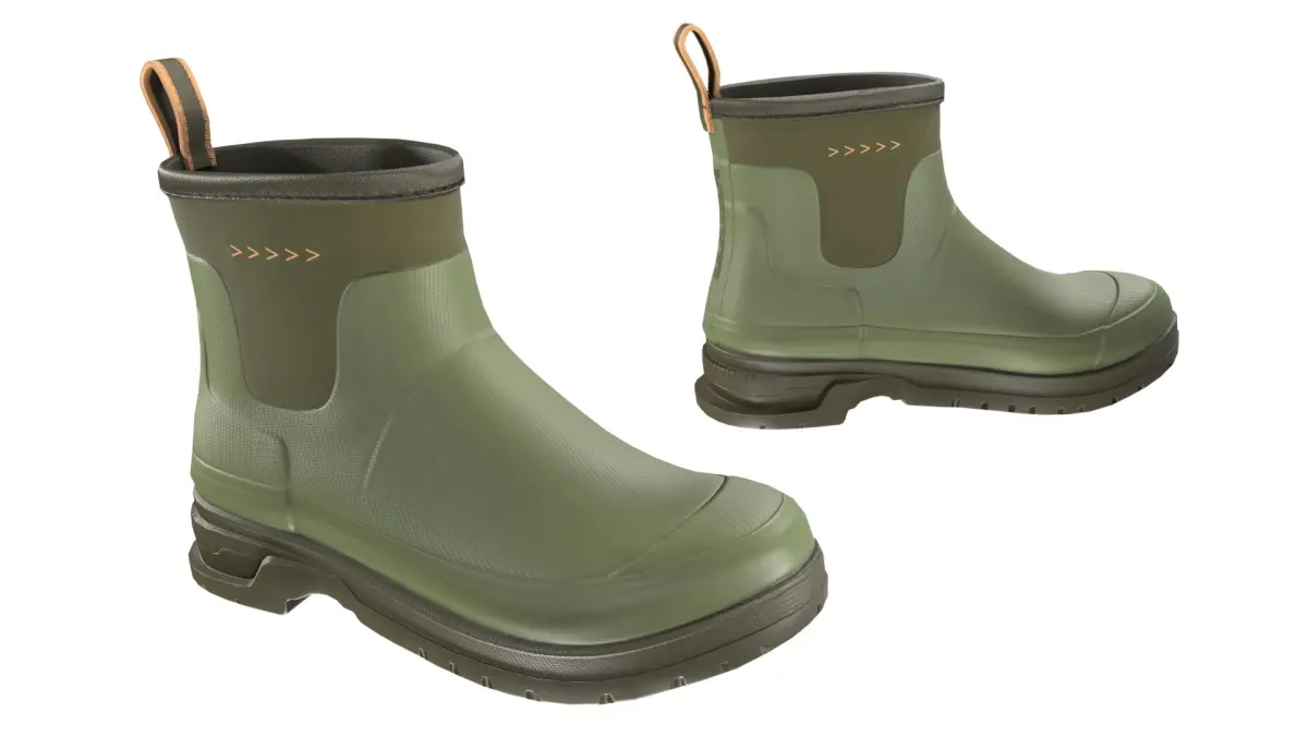 Green Short Rubber Boots 3D model