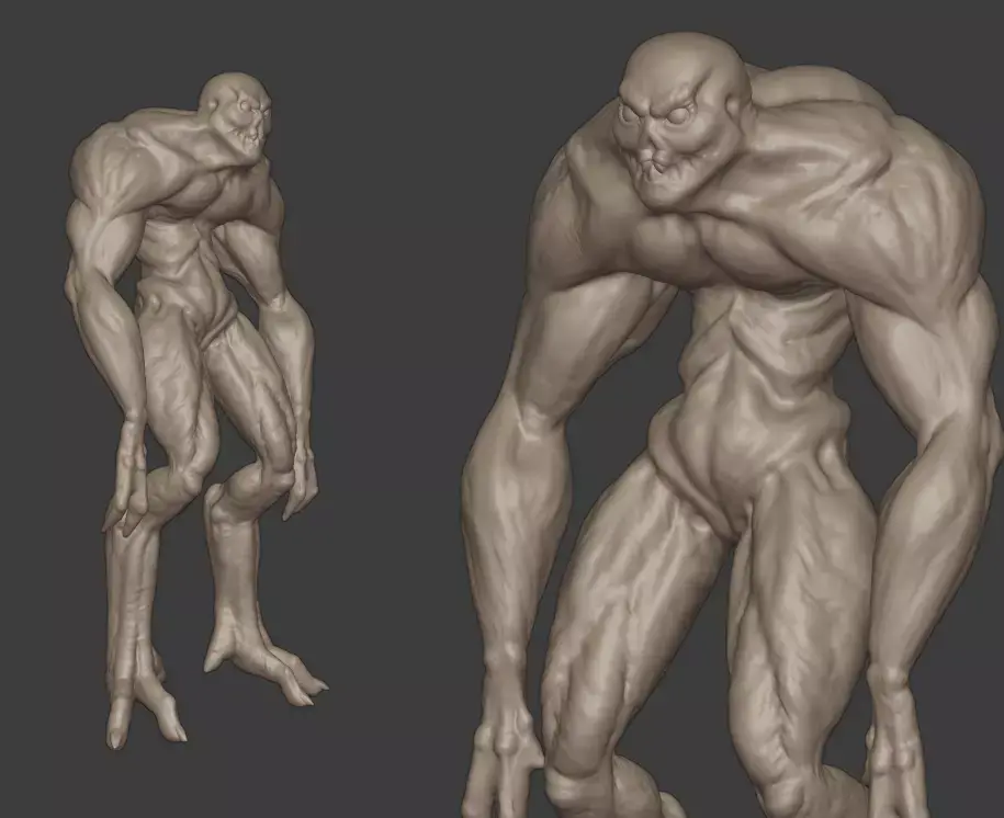 Alien sculpture 3D model purchase