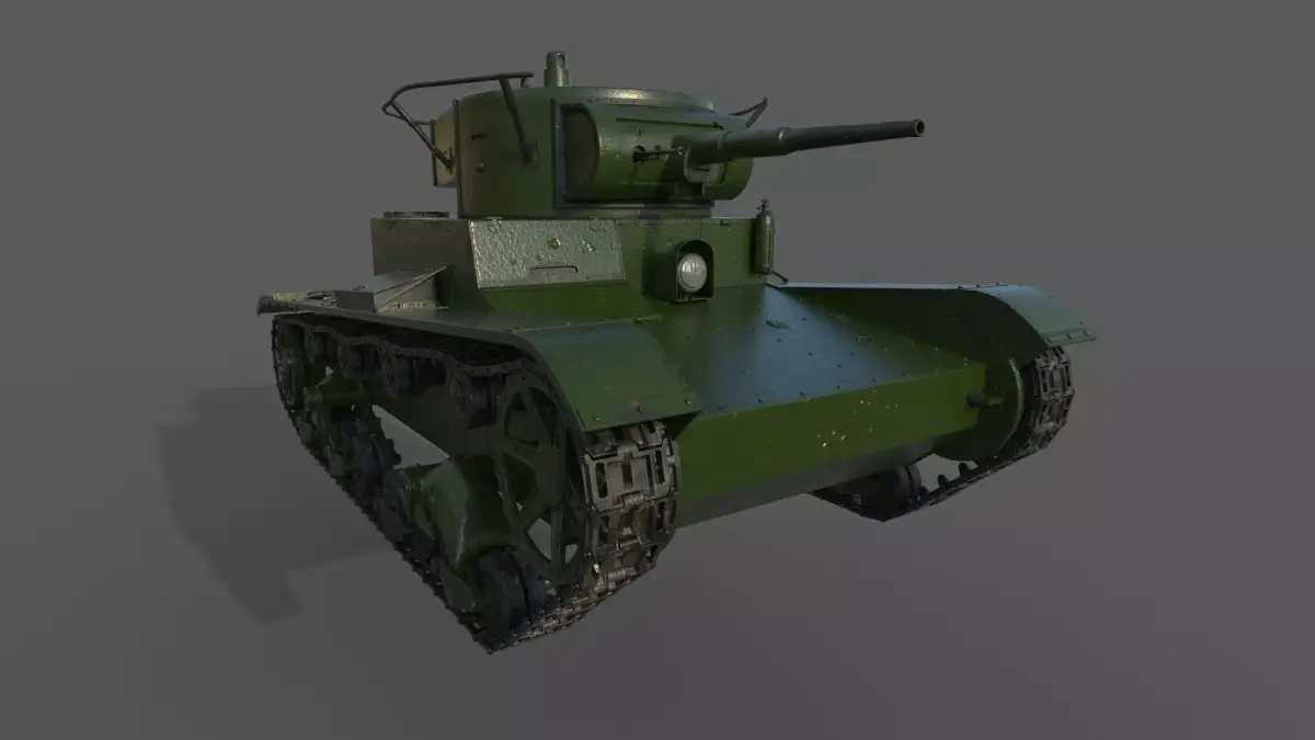 T-26 Tank 3D model purchase