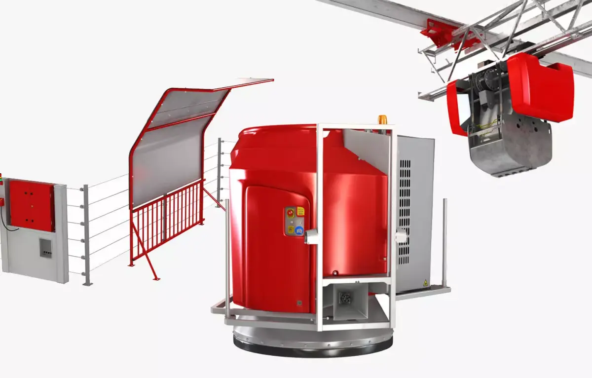 Automatic Cow Farm Feeding System 3D Model Pack