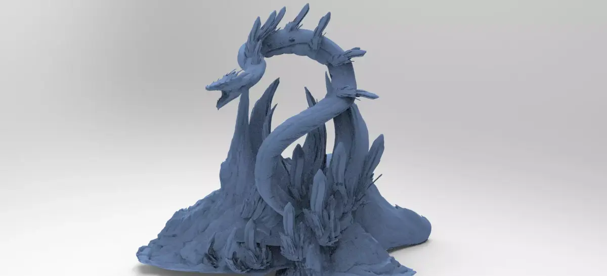 Crystal Snake mountain  3D model