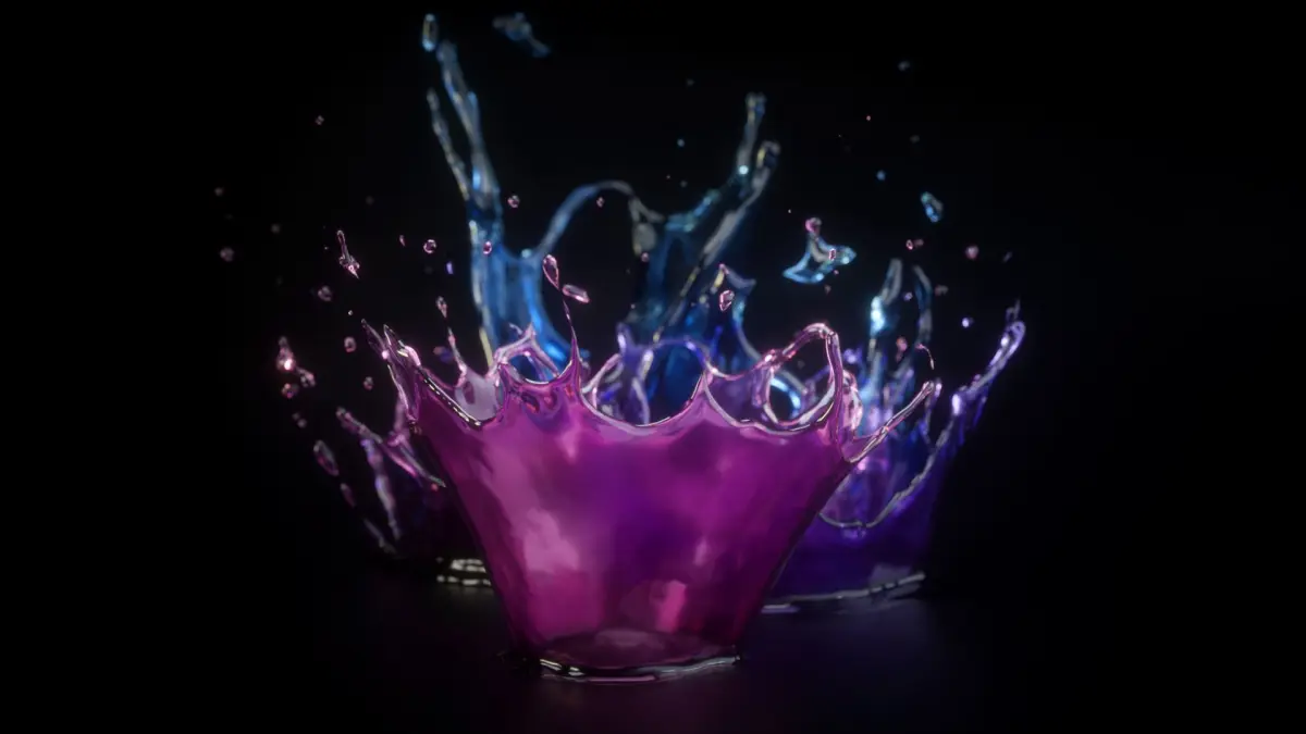 Crown Splash Animated 3D model purchase