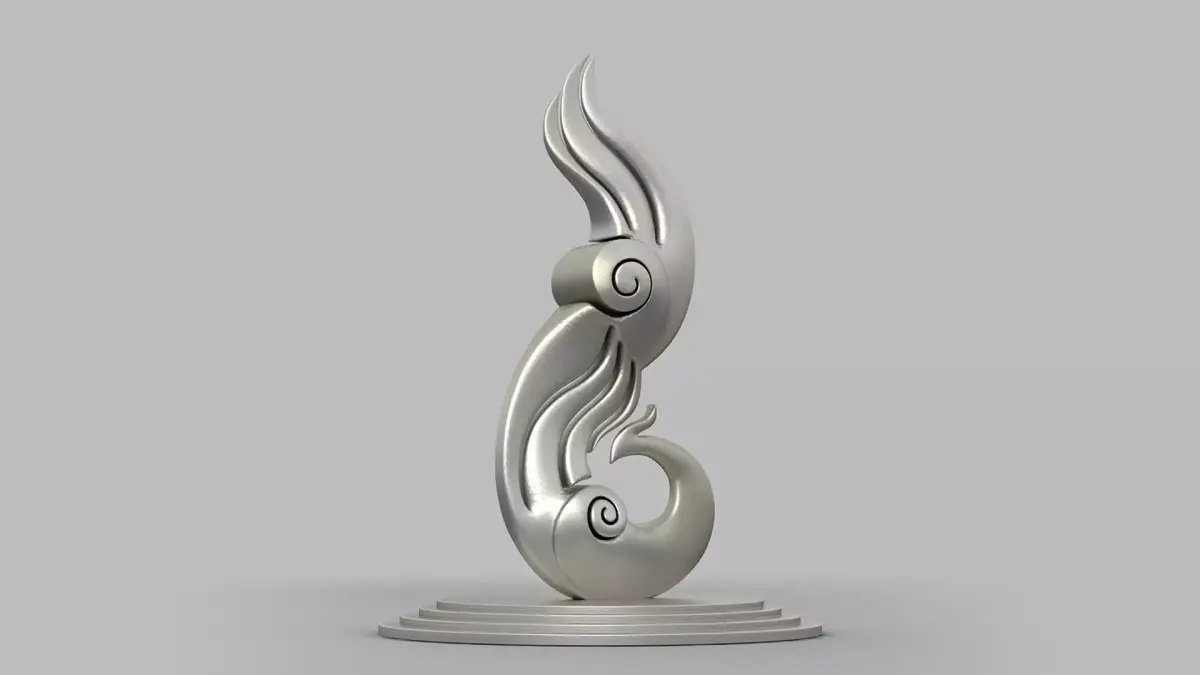 Phoenix the bird sculpture Classic life culture symbol 3D model
