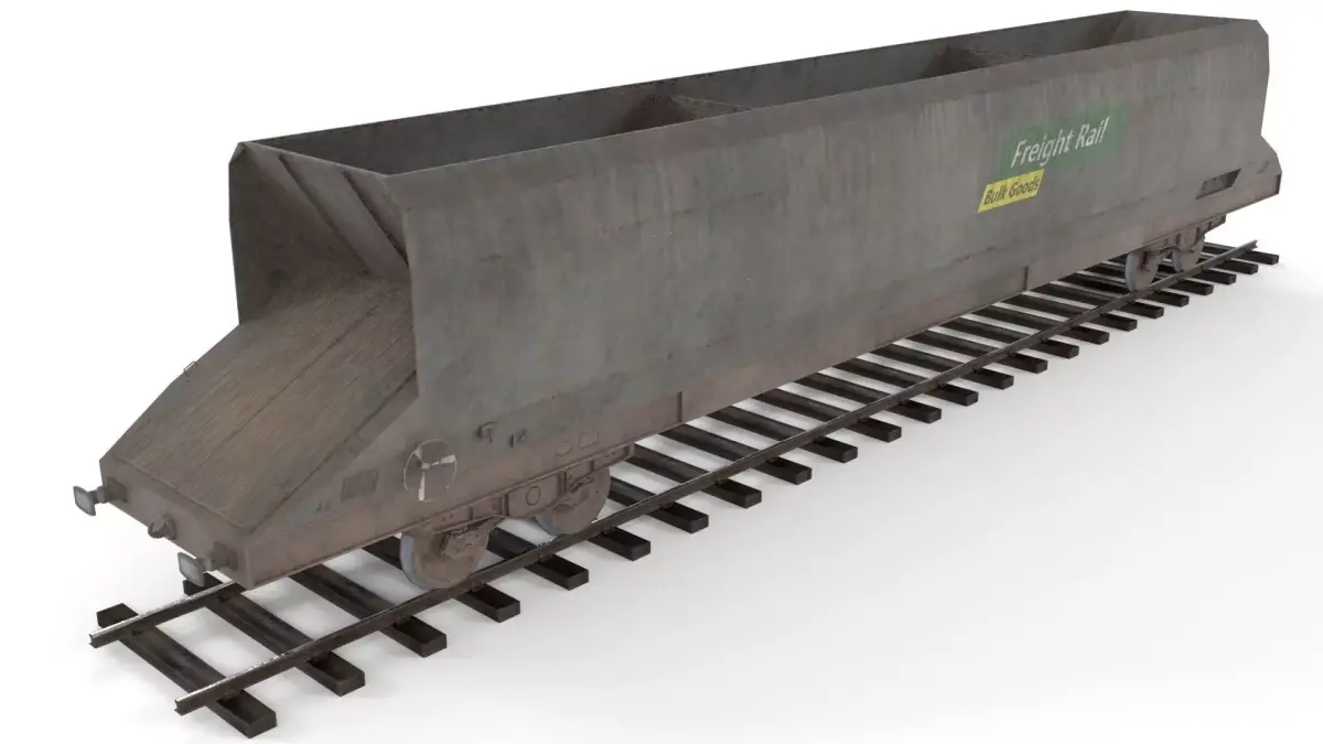 Coal Hopper low poly Low-poly 3D model
