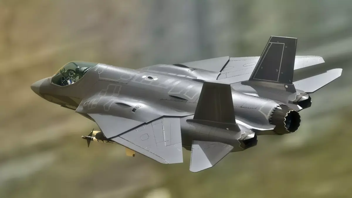 Custom Fighter Jet - Fully Rigged - Changable Decal and Text Low-poly 3D model