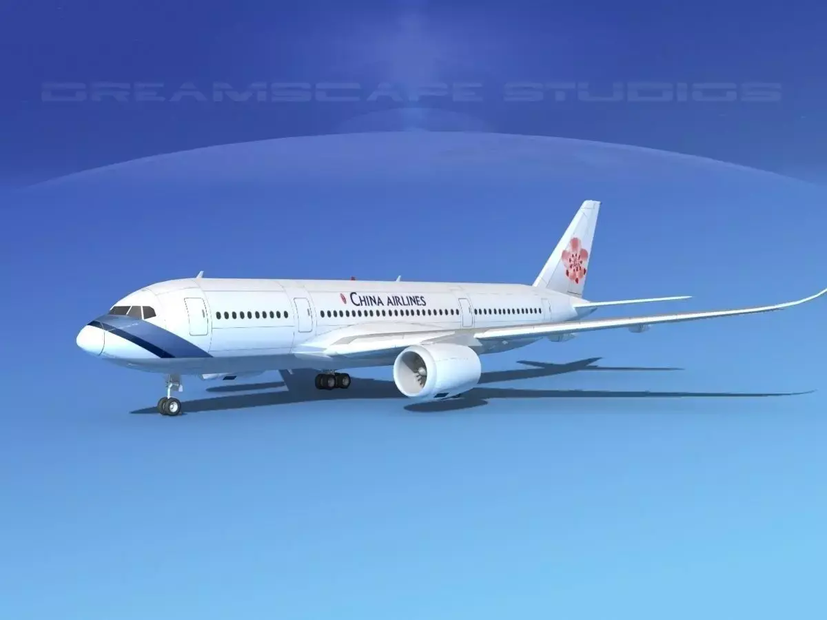 Airbus A350-800 China Airlines 3D model