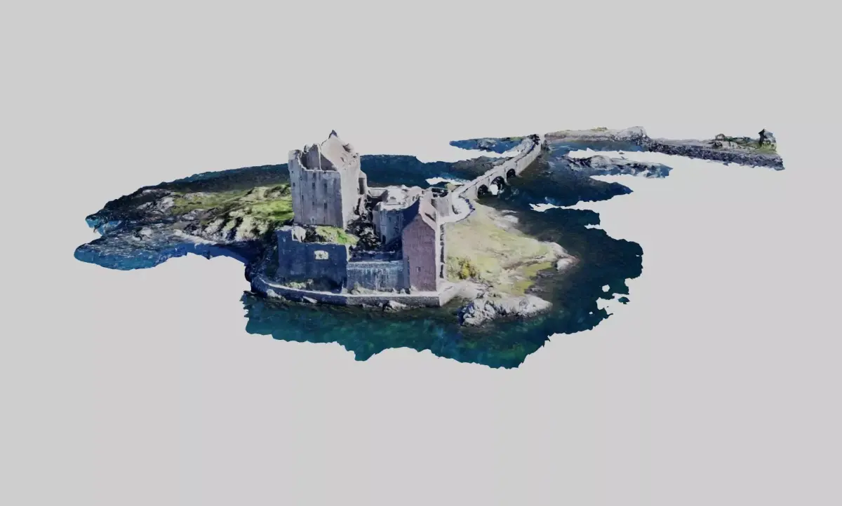 Photoscanned Scottish Castle 3D model
