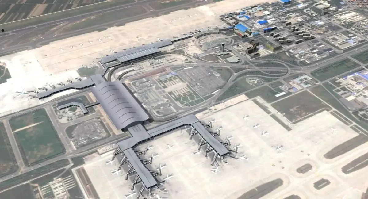 Xian International Airport China 3D model