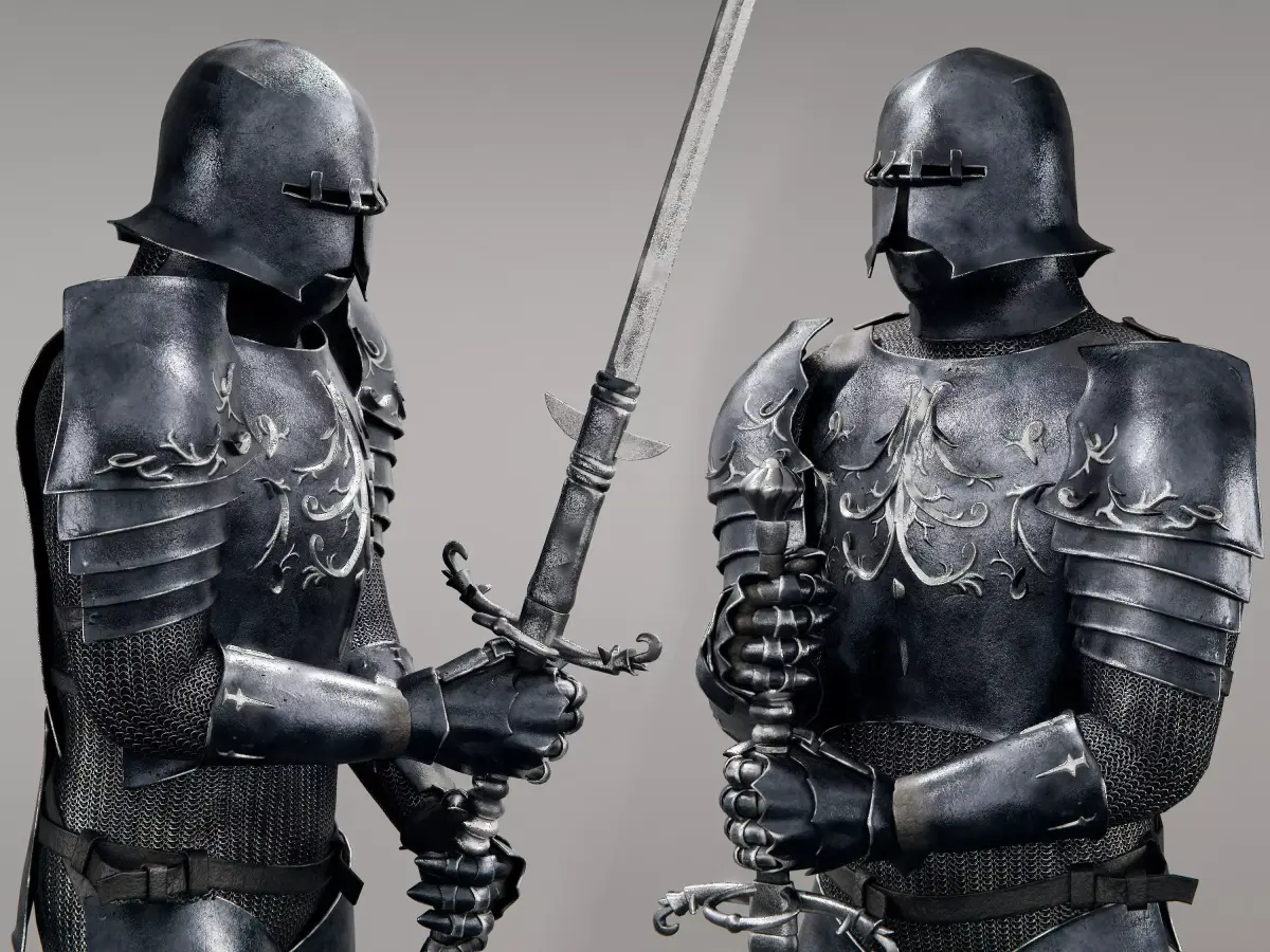 Grim Knight 3D model