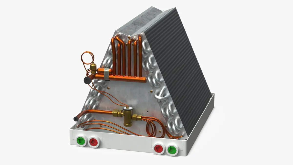 Air Conditioner Evaporator Coil Multicolor 3D model