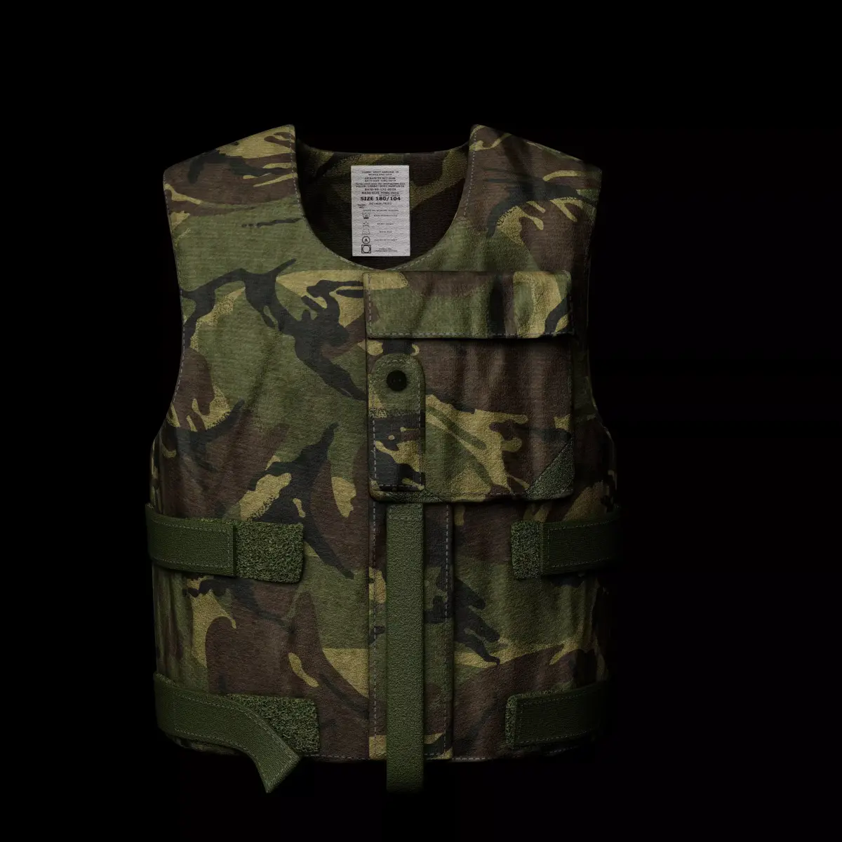 British Armed Forces - ECBA Enhanced Combat Body Armour Low-poly 3D model