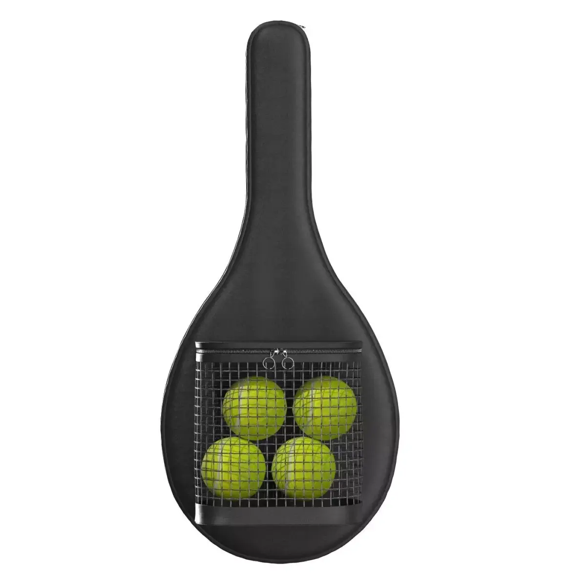 Black Leather Tennis Racket Bag 3D model