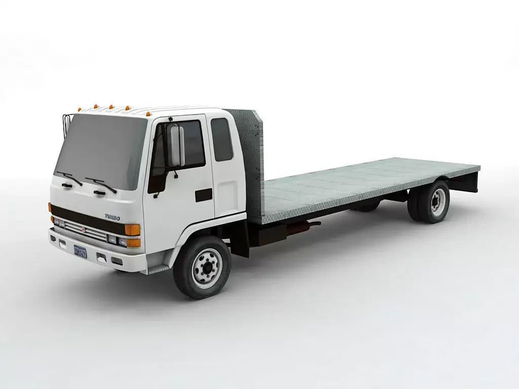  1991 Isuzu Flatbed Truck 3D model