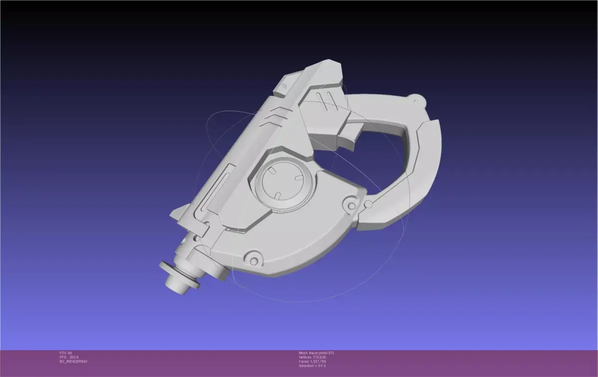Overwatch Tracer Pulse Pistol 3D model