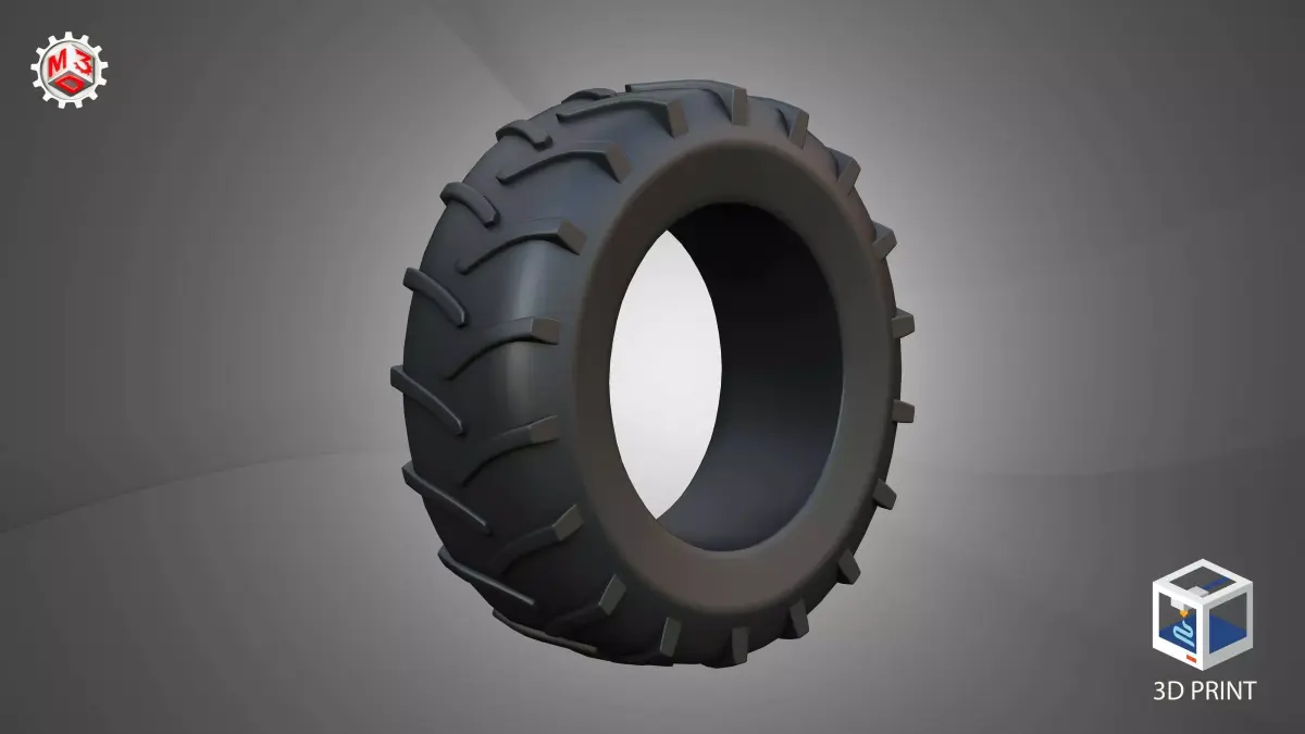  Rear Tire - Combine 1688 3D model