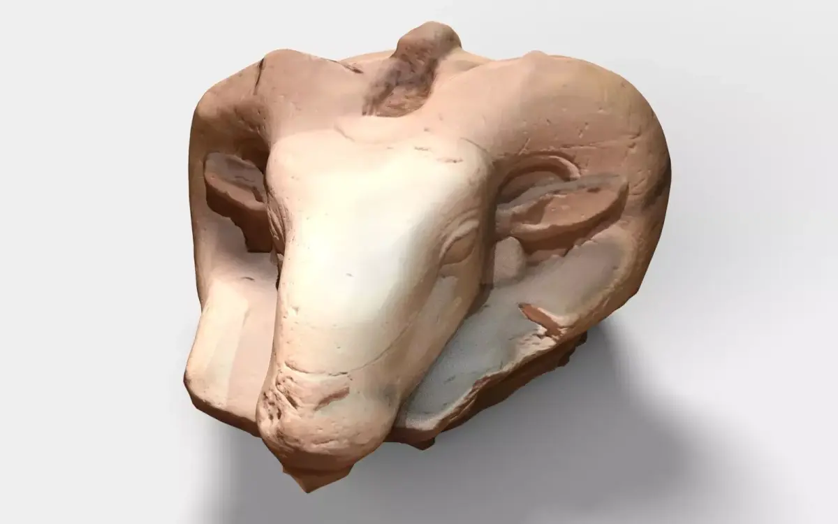 Egyptian goat head 3D model