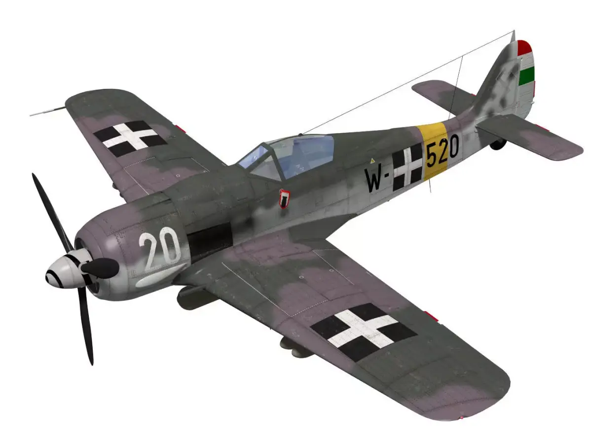 Focke Wulf Fw190 F8 3D model purchase