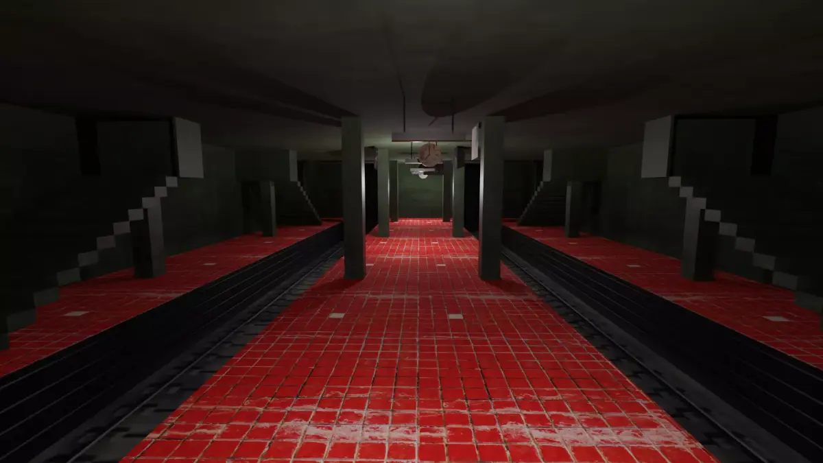 Metro Station Low-poly 3D model get