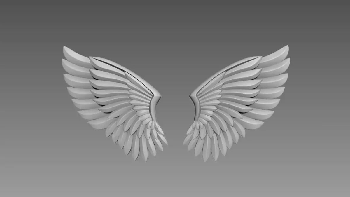 Wings relief 3D model purchase