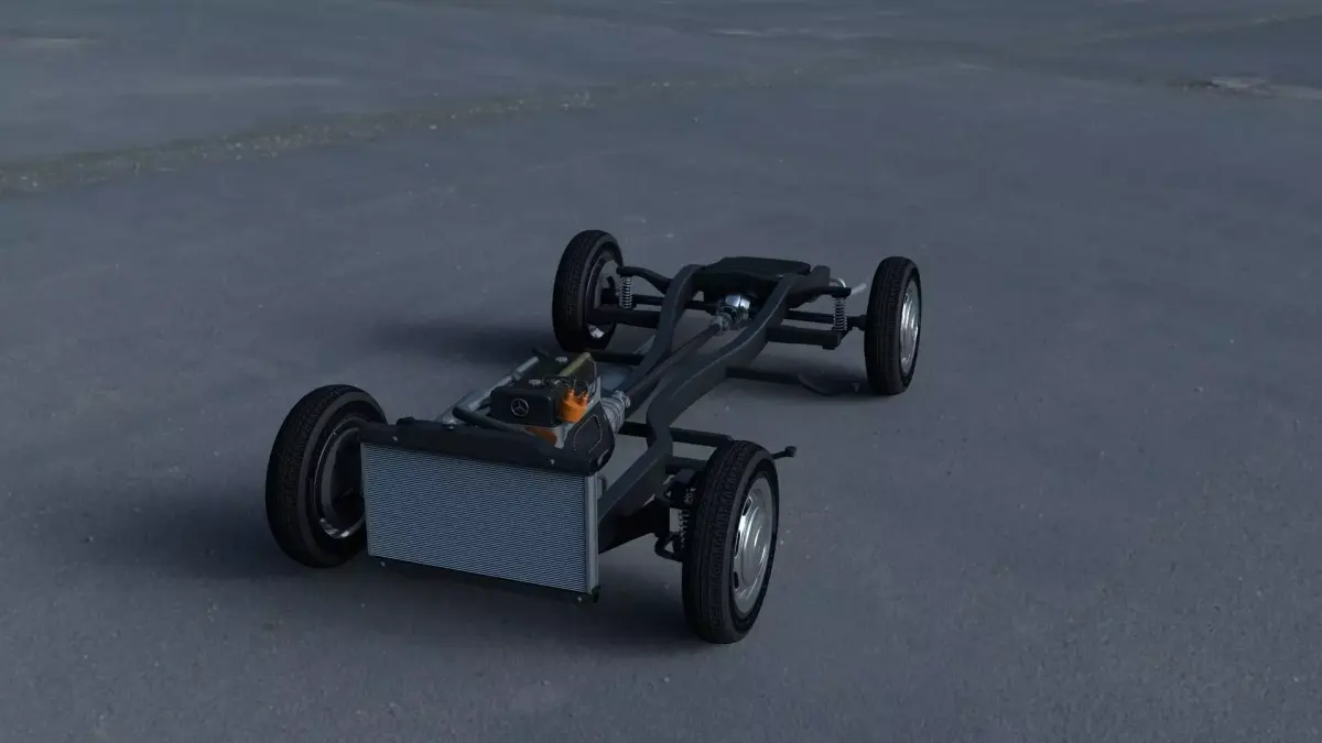 Mercedes Benz 190SL Full Chassis 3D model