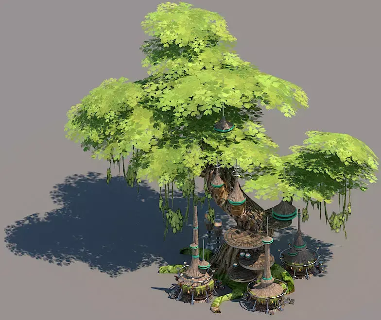 Wookie tree 3D model
