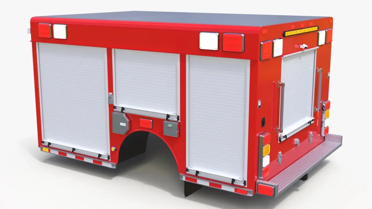 Light Rescue Truck Equipment Compartment 3D model