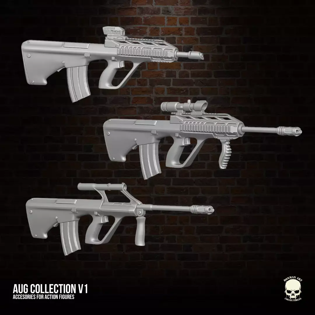 AUG Collection V1 3D printable files for Action Figures 3D print model