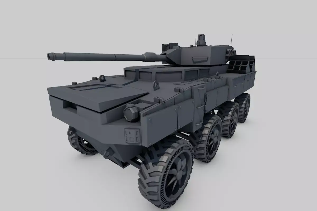 personal carier 8x8  3D model