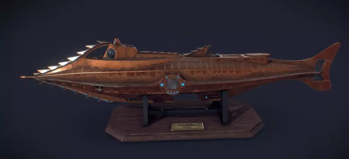 maquette du nautilus de disney land paris  3D print model